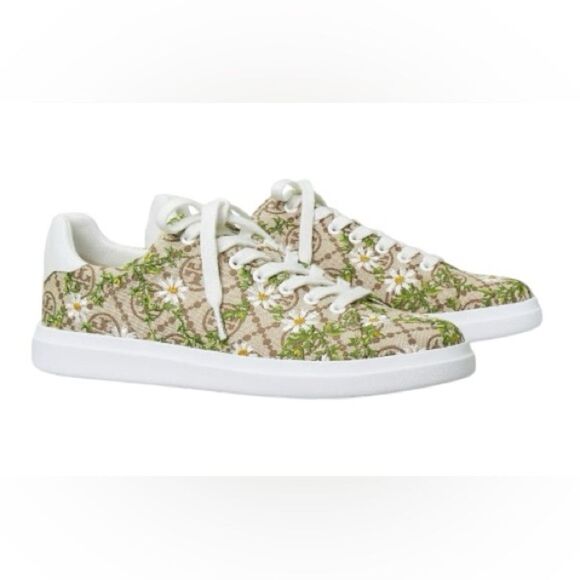 Tory Burch Women's T Monogram Howell Floral-embroidered Sneakers Size 7 - Picture 5 of 15